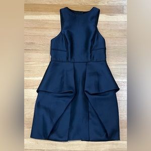 Tibi Simona Navy Origami Dress 4